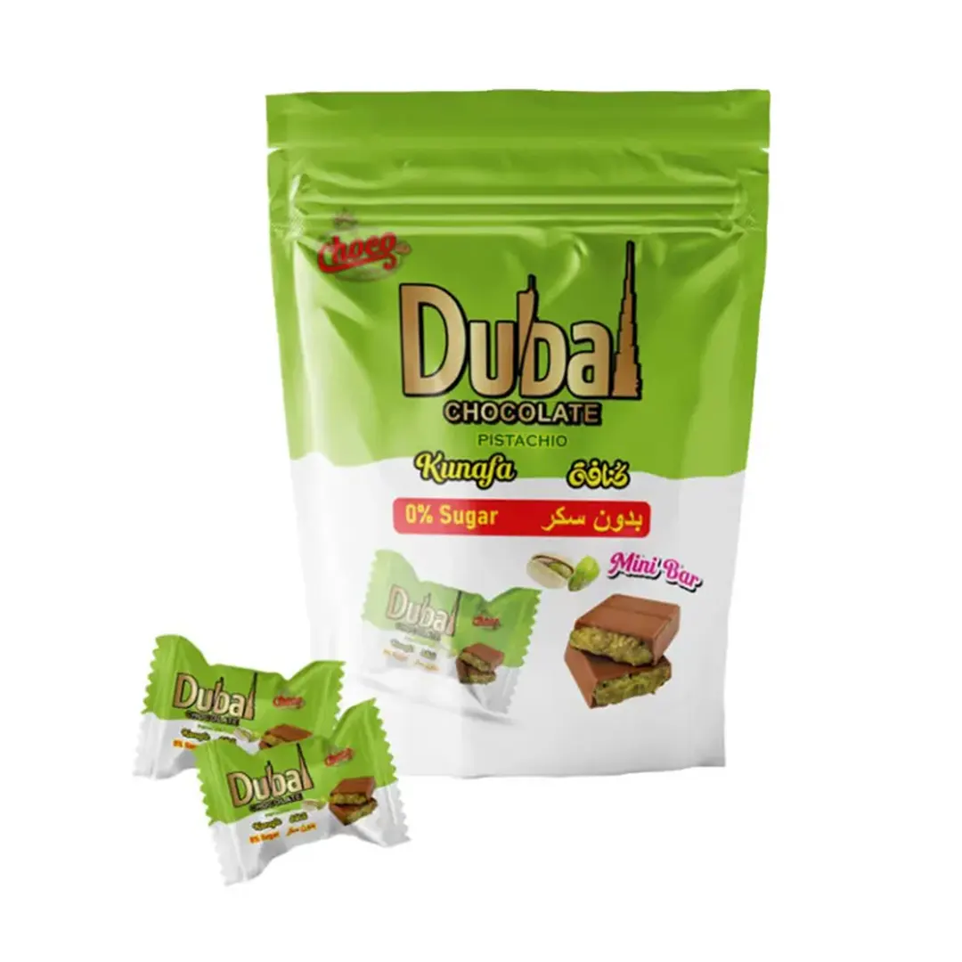 Dubai Kunafa Chocolate Mini Bar No Added Sugar