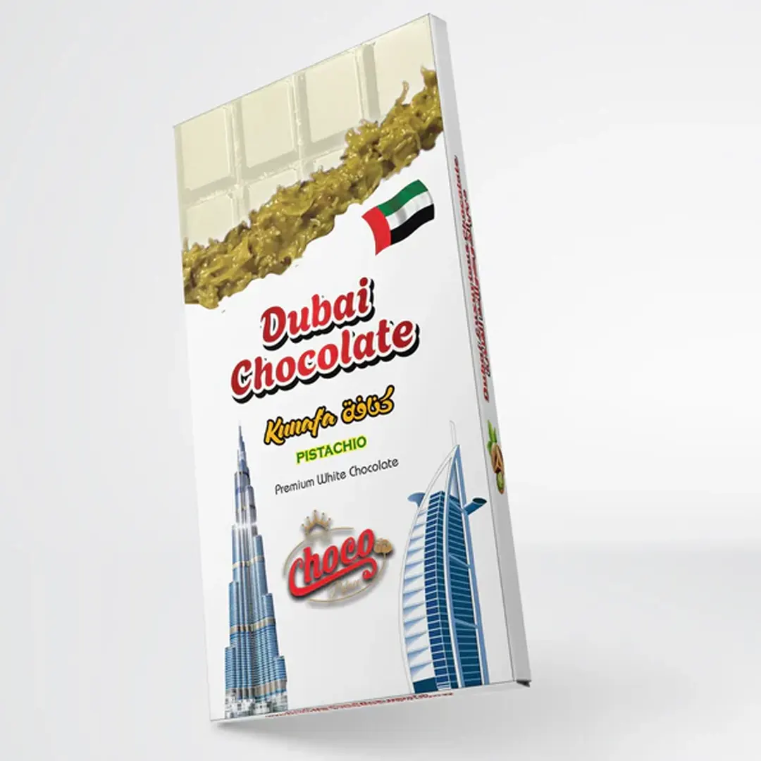 Kunafa white chocolate pistachio 200 GM 3