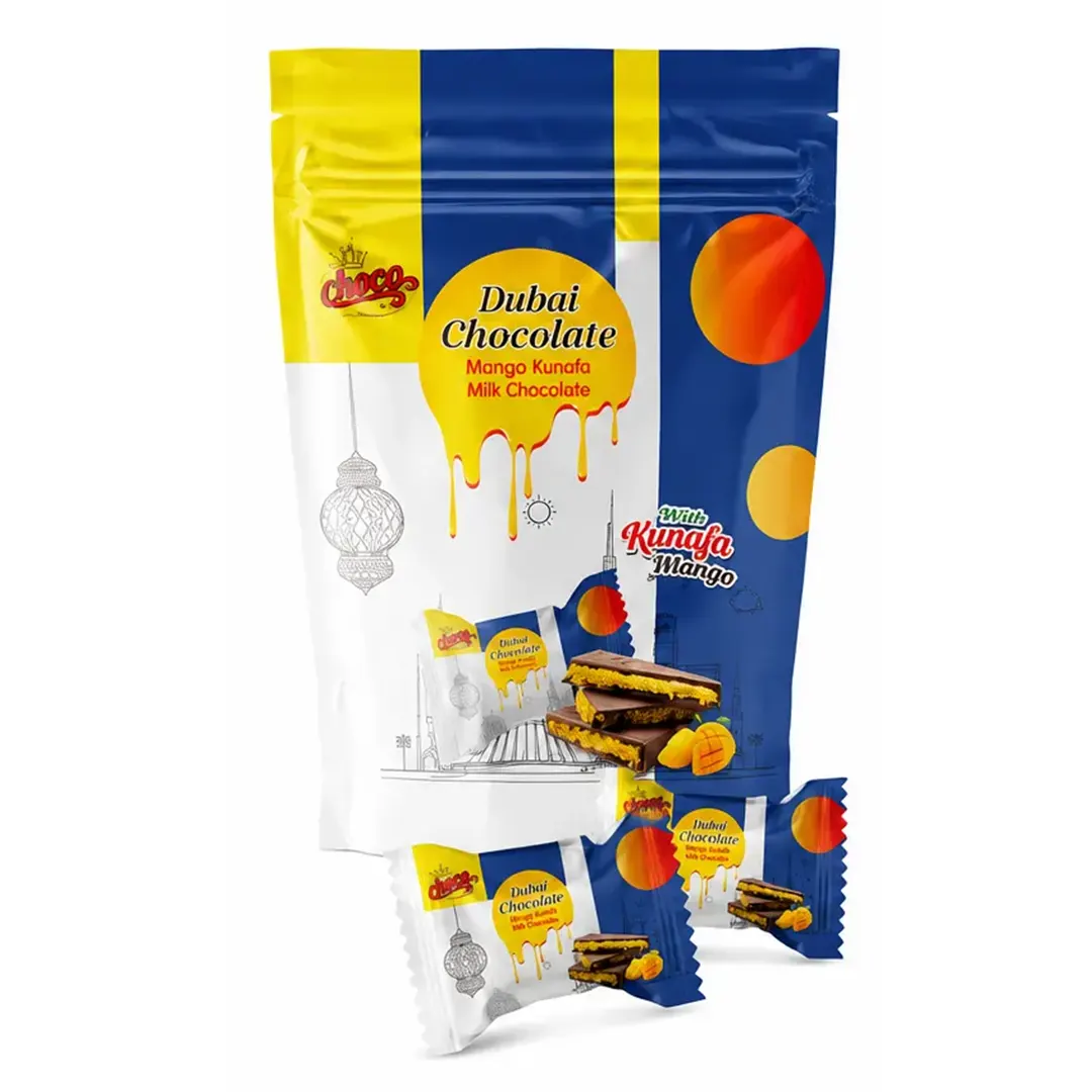 Dubai Chocolate Kunafa Mango Pouch