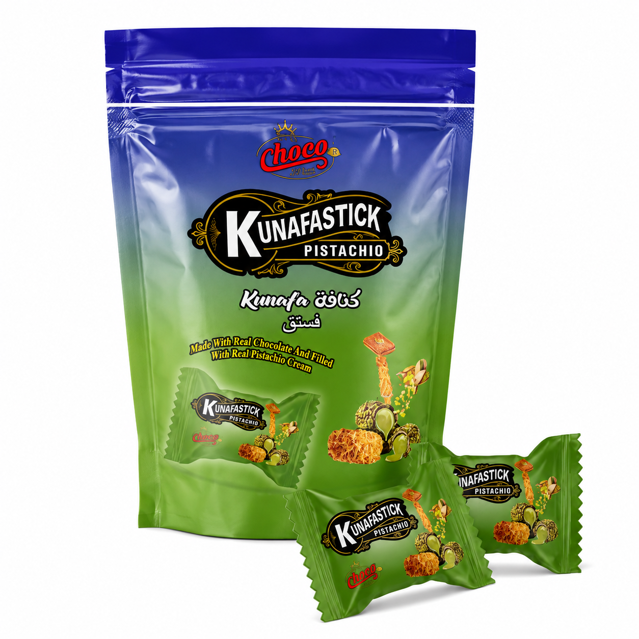 Kunafa Chocostick Pistachio Pouch