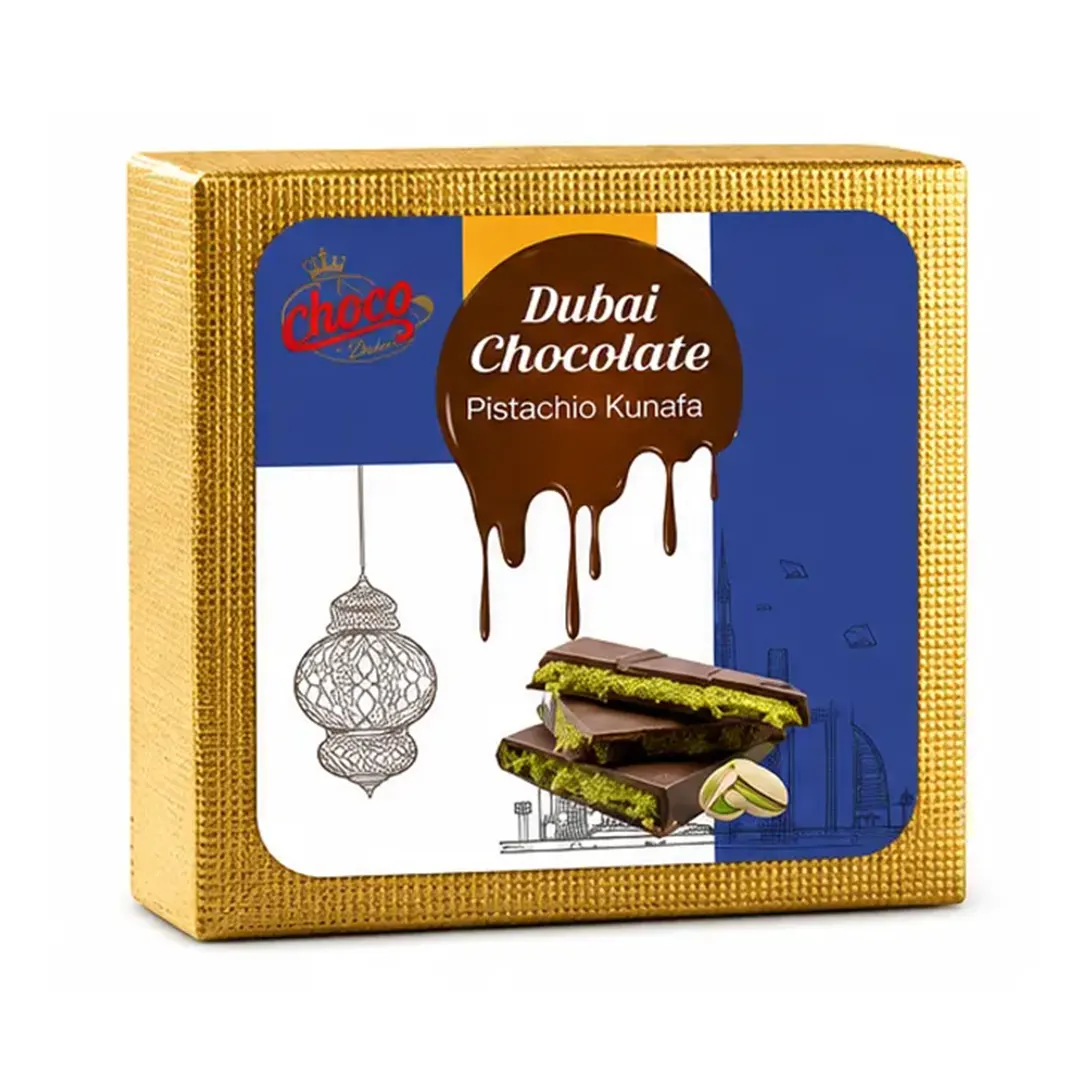 Chocolate Kunafa SQ Milk Pistachio