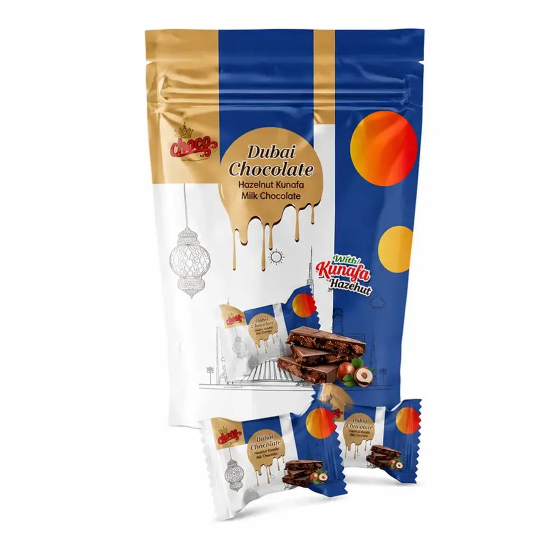Dubai Chocolate Kunafa Hazelnut Pouch