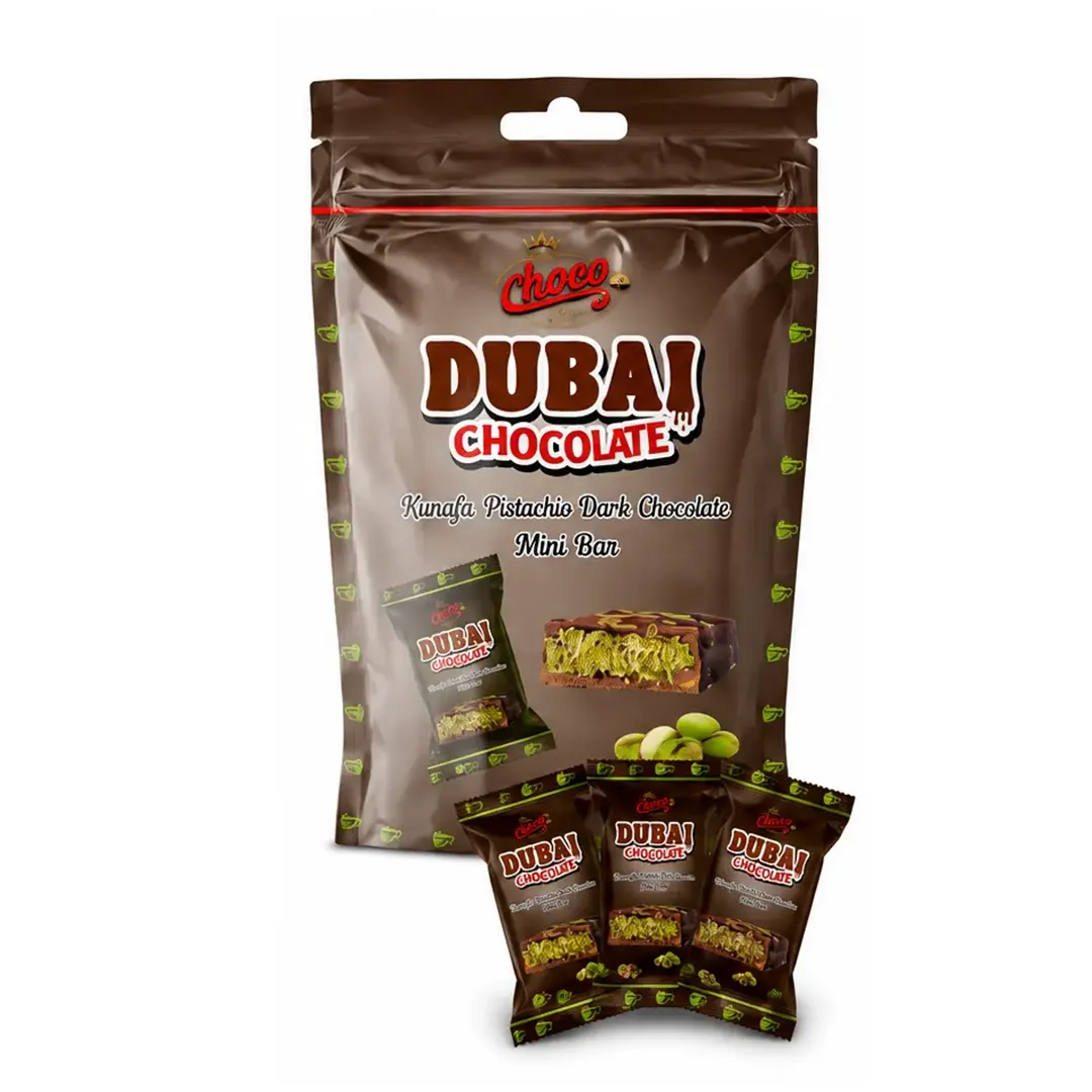 Dubai Chocolate Kunafa Dark Pouch