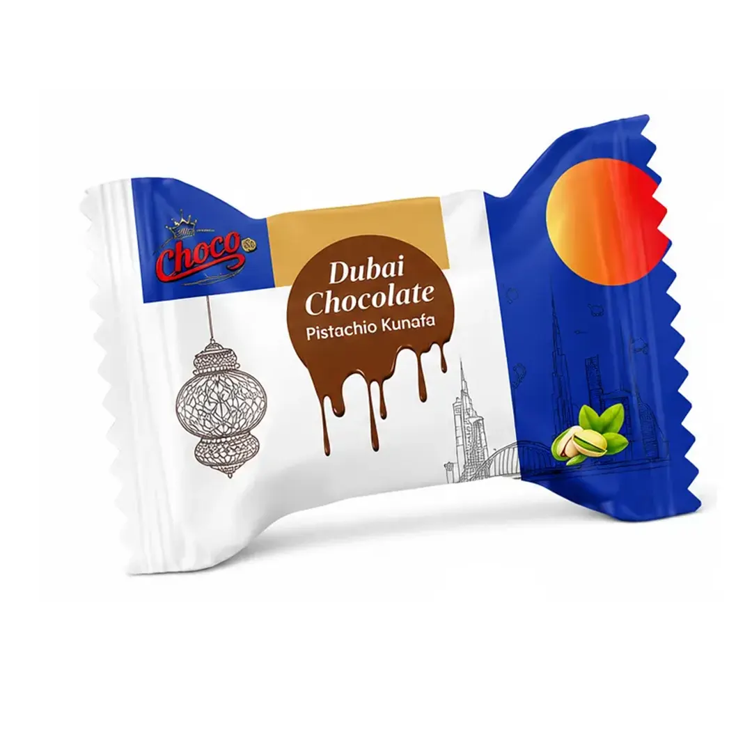 Dubai Kunafa Chocolate Pistachio Mini Bar Pouch