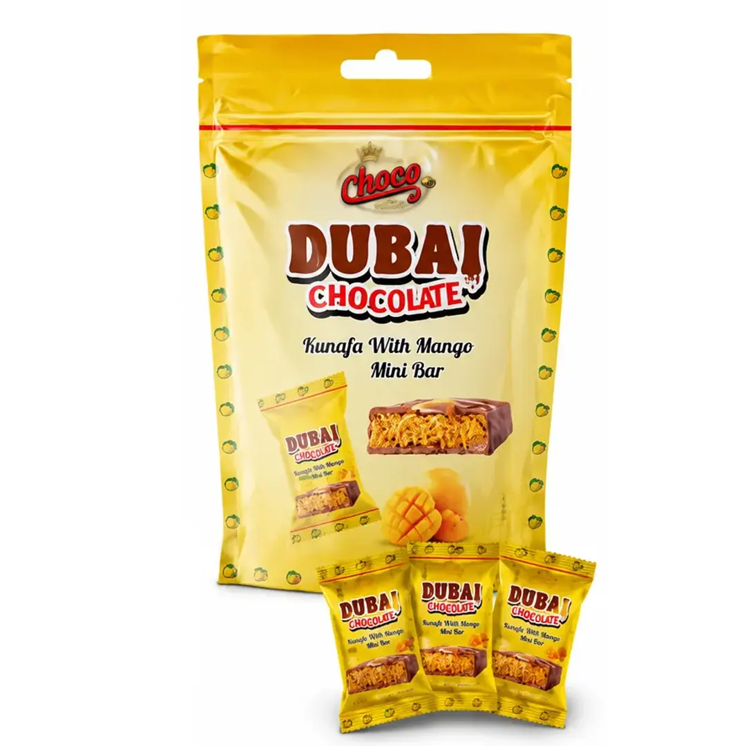Dubai Chocolate Kunafa Mango Mini Bar Pouch