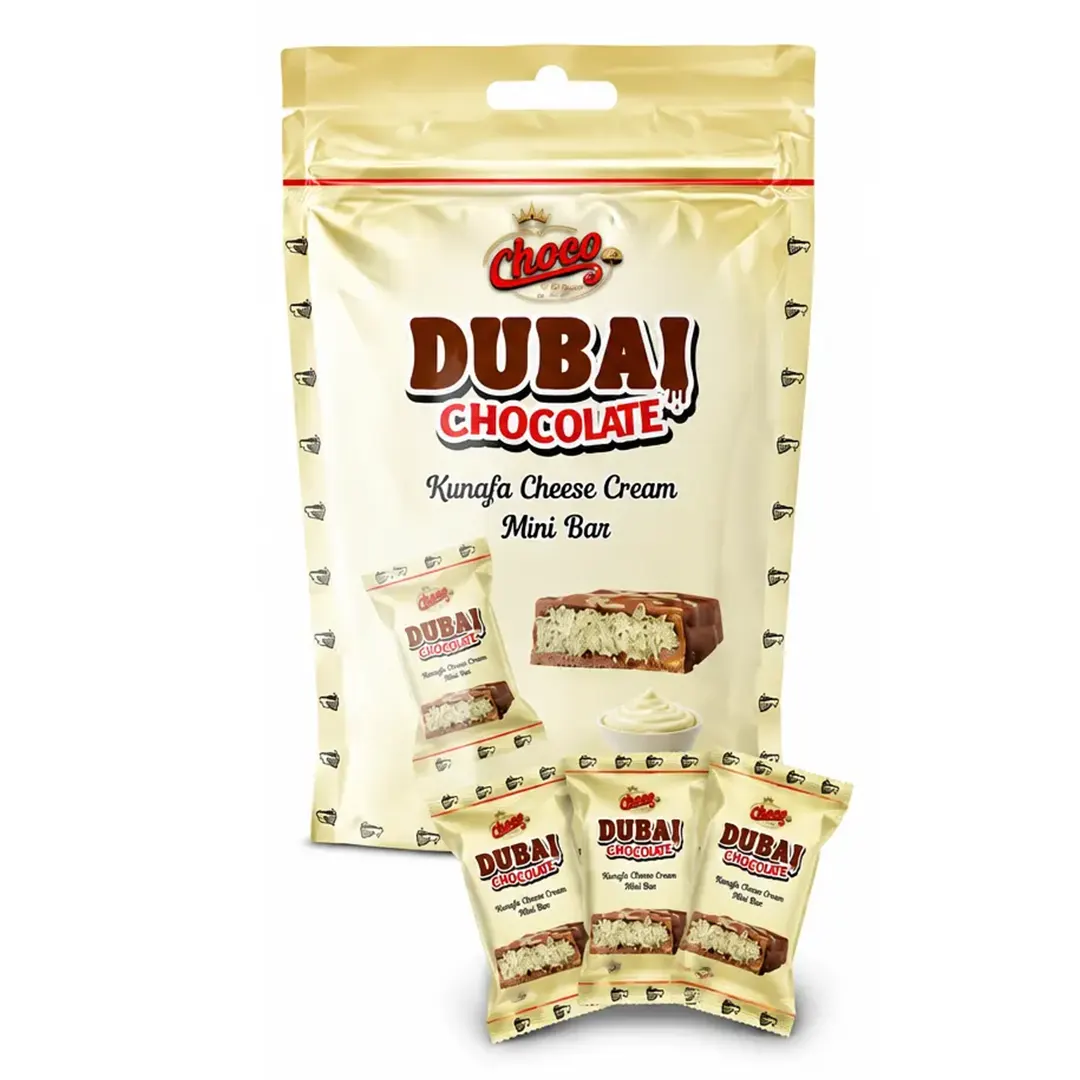Dubai Chocolate Kunafa Cheese Cream Pouch