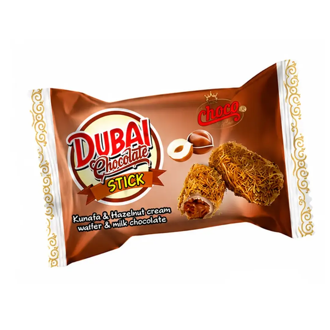 Dubai Chocolate Stick Kunafa Hazelnut Cream